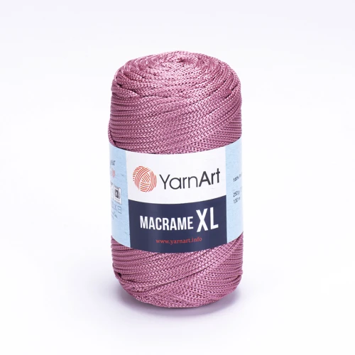 Sznurek poliestrowy YarnArt Macrame XL 3mm 141 / brudny róż