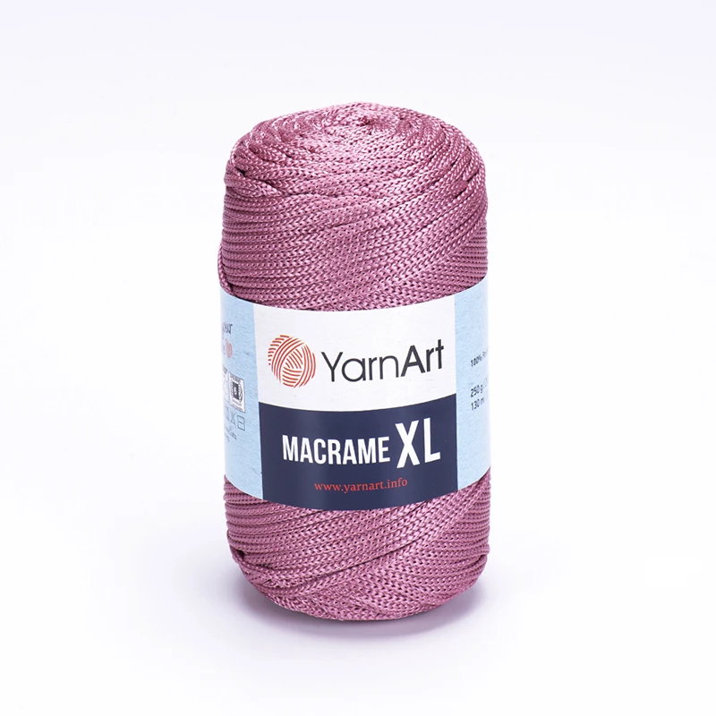 Sznurek poliestrowy YarnArt Macrame XL 3mm 141 / brudny róż