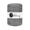 Sznurek skręcany bawełniany Bobbiny Macrame Cord / Ciemny Szary / Stone Grey / 5mm / 100m