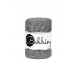 Sznurek skręcany bawełniany Bobbiny Macrame Cord / Ciemny Szary / Stone grey / 1.5mm / 100m