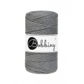 Sznurek skręcany 3-żyłowy bawełniany Bobbiny 3ply Macrame Rope / Ciemny Szary / Stone Grey / 3mm / 100m