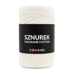 Sznurek Macrame Cotton by KOKONKI 2mm / rolka 200m / 203 ecru