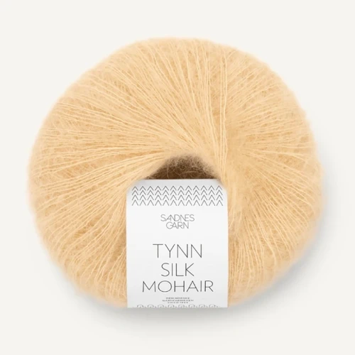 Włóczka Sandnes Garn Tynn Silk Mohair 2122 / zgaszony żółty