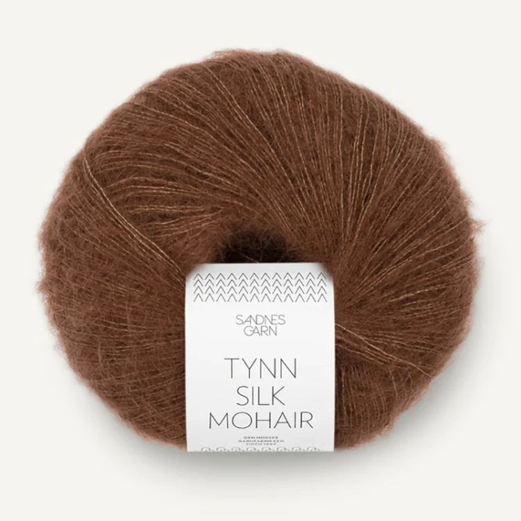 Włóczka Sandnes Garn Tynn Silk Mohair 3073 / ciepły brąz