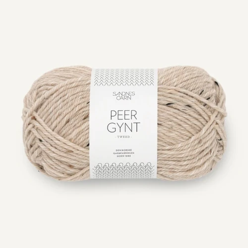 Włóczka Sandnes Garn Peer Gynt Tweed 2730 / owsiany melanż z nopkami