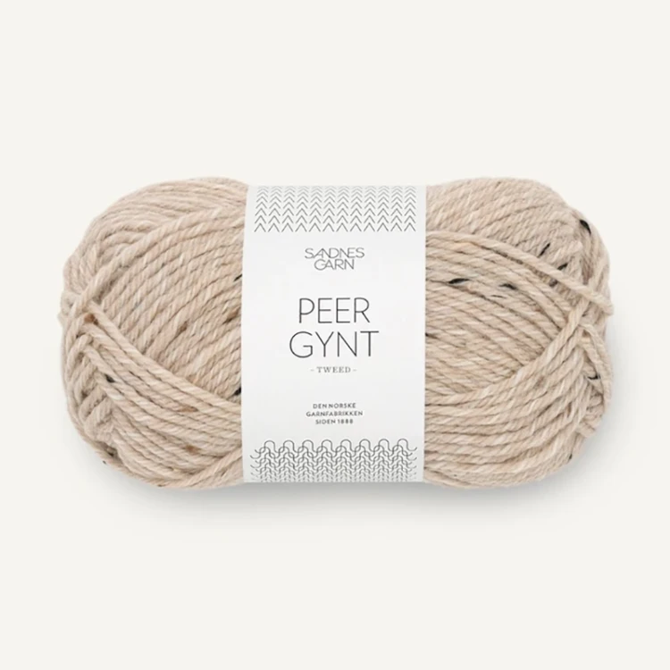 Włóczka Sandnes Garn Peer Gynt Tweed 2730 / owsiany melanż z nopkami