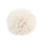 Pompon à la królik  do czapki śr. 12 cm / ecru