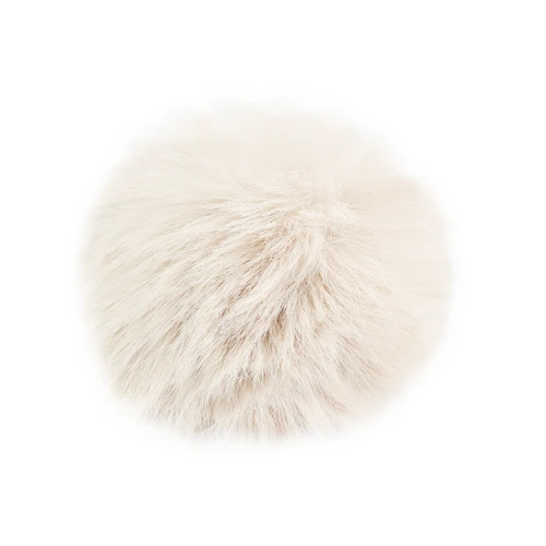 Pompon à la królik do czapki śr. 12 cm / ecru