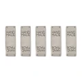 Metka nubuk premium "HAND MADE" / szary / 60 x 20 mm / 5 szt.