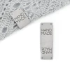 Metka altara / nubuk premium "HAND MADE" / jasny szary / 60 x 20 mm / 5 szt.