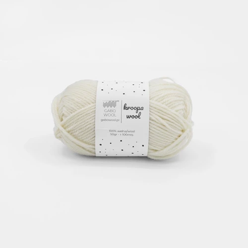 Włóczka Gabo Wool Kroopa Wool 0100 / naturalny
