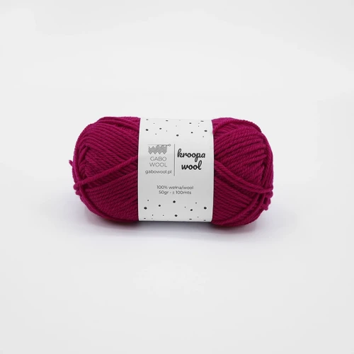 Włóczka Gabo Wool Kroopa Wool 0131 / dżem malinowy