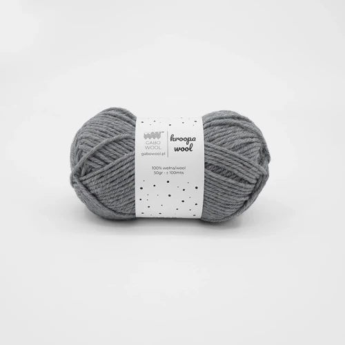 Włóczka Gabo Wool Kroopa Wool 0403 / szary