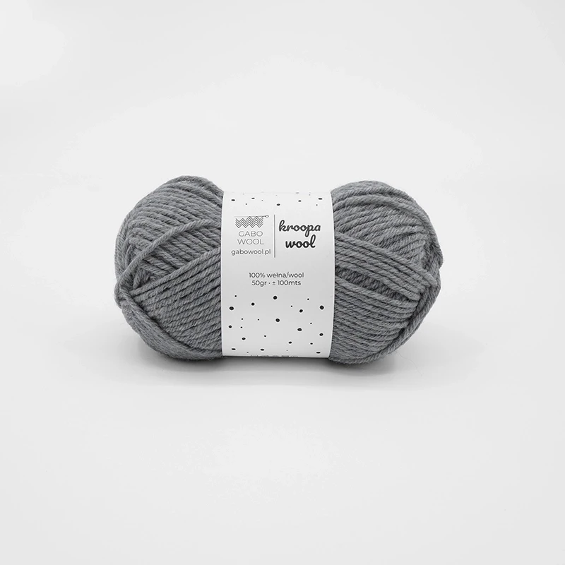Włóczka Gabo Wool Kroopa Wool 0403 / szary
