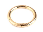 Karabińczyk okrągły / złoto / średnica 32 mm / 1 szt / 790502 