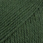 Włóczka Drops Flora 32 / ciemnozielony / uni colour