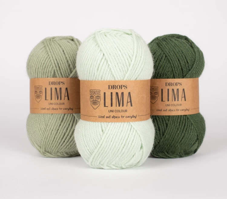 Włóczka Drops Lima 9030 / ciemny bluszcz / uni color