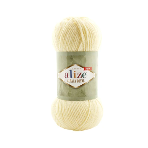 Włóczka Alize Alpaca Royal New 001 / krem