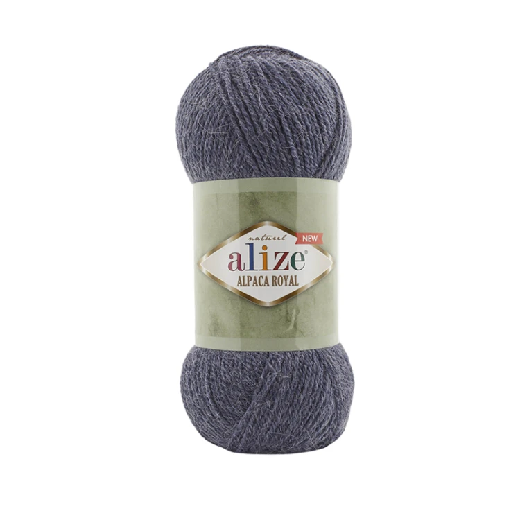 Włóczka Alize Alpaca Royal New 203 / jeans melanż