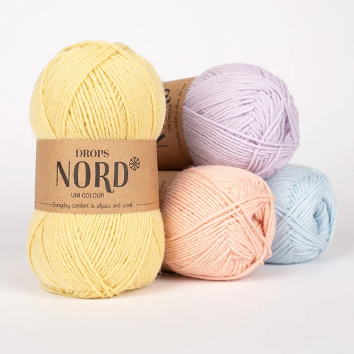 Włóczka skarpetkowa Drops Nord 25 / słodka orchidea / uni colour