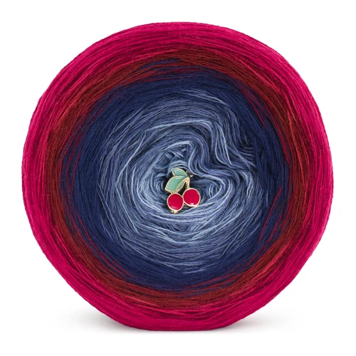 KOKONEK Merino 772 Shared moments - Rubin/bordo/granat/fumo/szaroniebieski