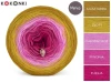 KOKONEK Merino 775 Sunkissed - Musztarda/złoty/chłodny róż/piwonia/fuksja