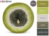 KOKONEK Merino 776 For better or worse - Oliwka/limetka/lniany/khaki/ciemne khaki