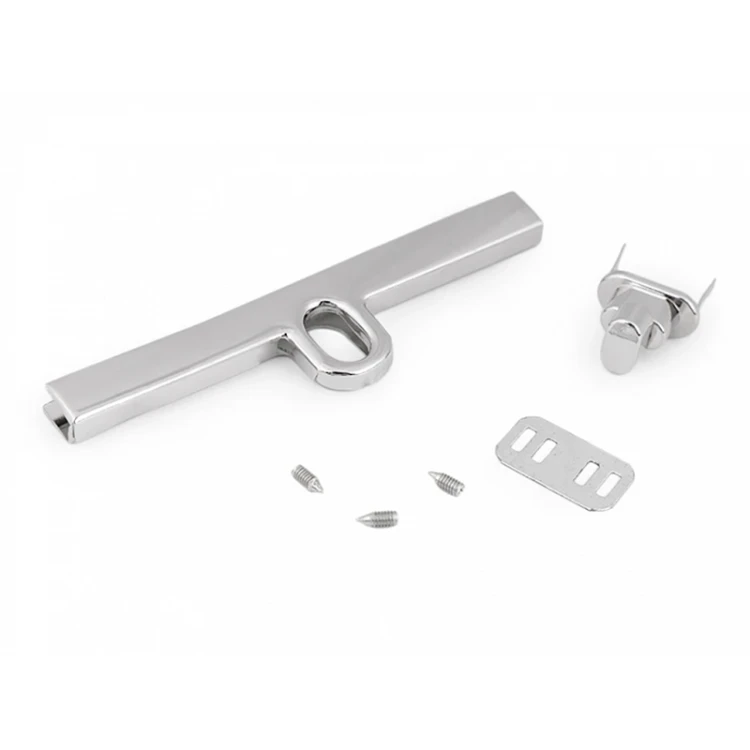 Zapięcie do torebki / 25x96 mm / nikiel / 1 szt / 790504