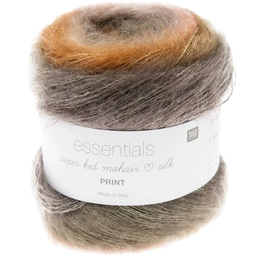 Włóczka Rico Design Super Kid Mohair Loves Silk Print 009