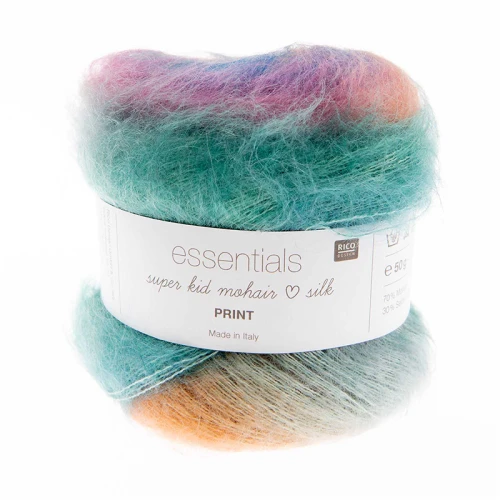 Włóczka Rico Design Super Kid Mohair Loves Silk Print 004