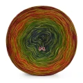 KOKONEK Rare Merino R117 Bordo/cegła/paproć/butelkowa zieleń + 1 nić oliwka
