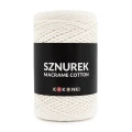 Sznurek Macrame Cotton by KOKONKI 2mm / rolka 200m / ecru (wiązany)