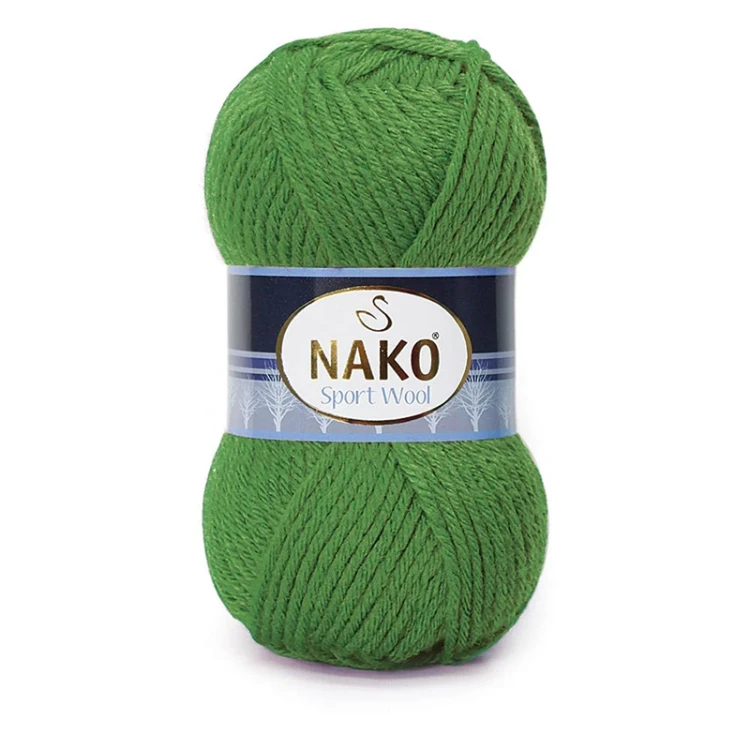 Włóczka Nako Sport Wool 6574 / paproć
