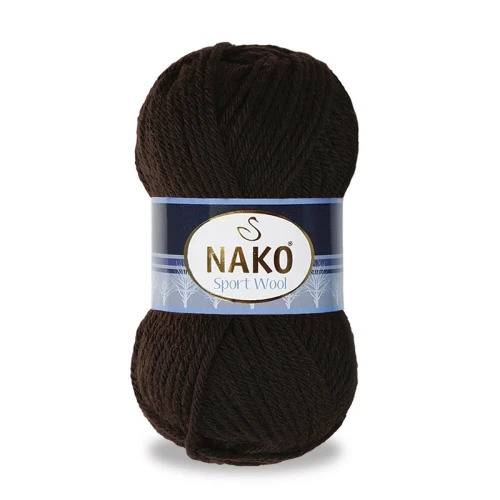 Włóczka Nako Sport Wool 4987 / czekolada