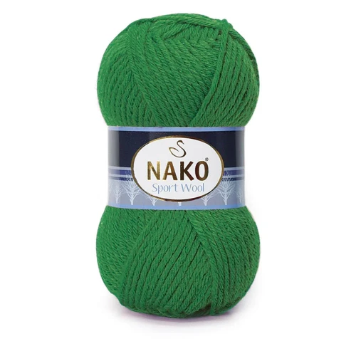 Włóczka Nako Sport Wool 13871 / malachit