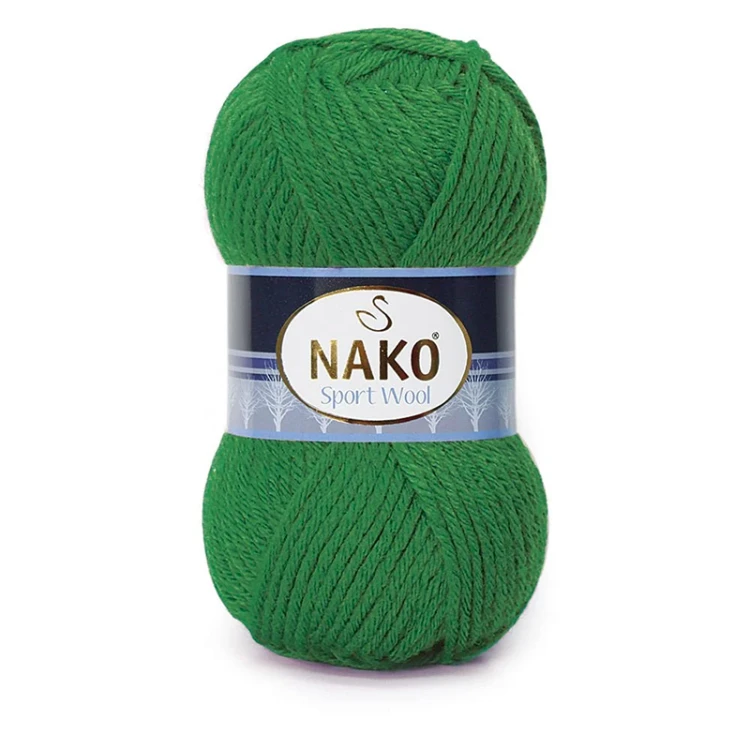 Włóczka Nako Sport Wool 13871 / malachit