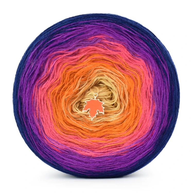 KOKONEK Merino 779 - Granat/ciemny cyklamen/bajeczny róż/pomarańcz/ptysiowy