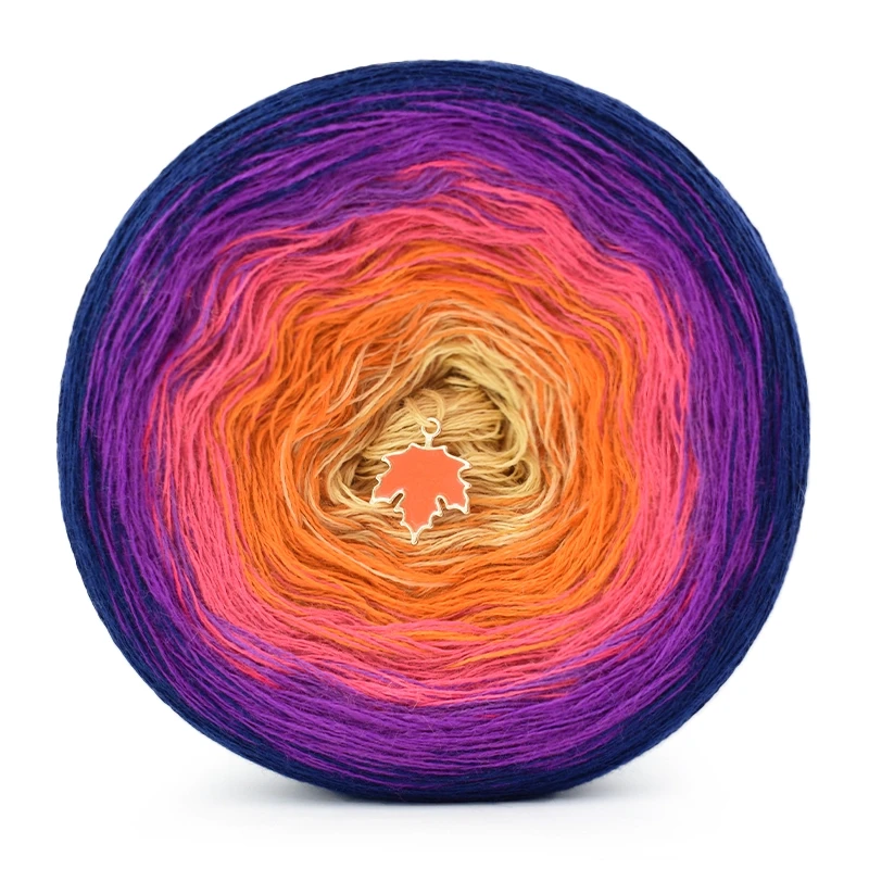KOKONEK Merino 779 - Granat/ciemny cyklamen/bajeczny róż/pomarańcz/ptysiowy