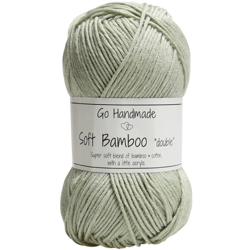 Włóczka Go Handmade Soft Bamboo "double" / 17767 wiosenna zieleń