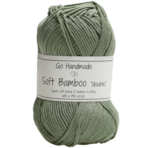 Włóczka Go Handmade Soft Bamboo "double" / 17766 zieleń