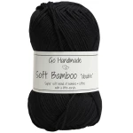 Włóczka Go Handmade Soft Bamboo "double"  / 17776 czerń