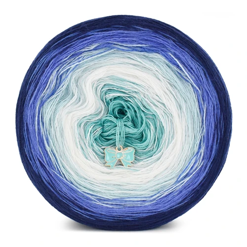 KOKONEK Merino 781 - Granat/niebieski/lodowy błękit/biel/patyna