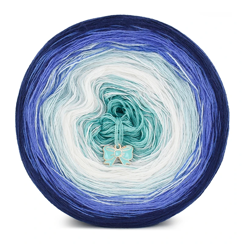 KOKONEK Merino 781 - Granat/niebieski/lodowy błękit/biel/patyna