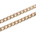 Łańcuszek do torebki z reliefem / 120x0.8 cm / złoto / 1 szt / 780597