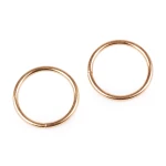 Kółko metalowe  30/36 mm / różowe złoto / 10 szt / 730174