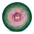 KOKONEK Merino 784 - Ciemna zieleń/zieleń/brudny róż/malwa