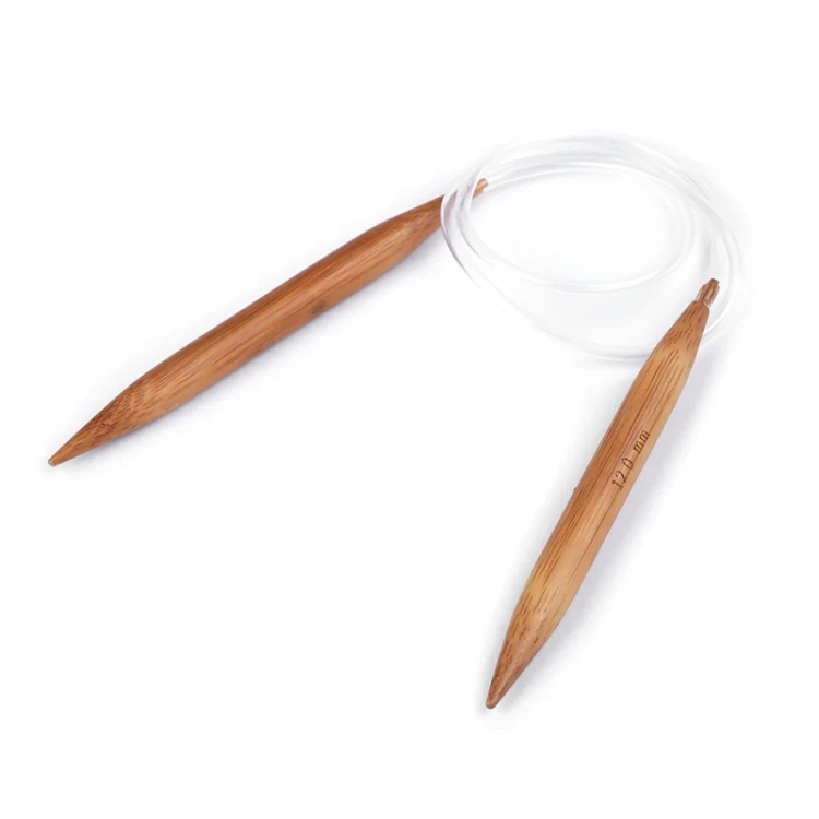 Druty bambusowe z żyłką 80 cm