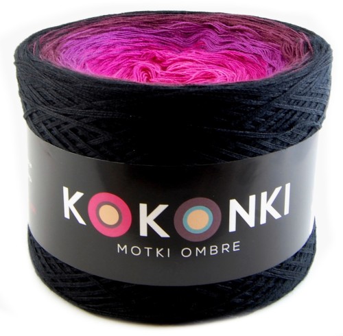 KOKONEK A318 Czerń/wino/jeżyna/piwonia/fuksja