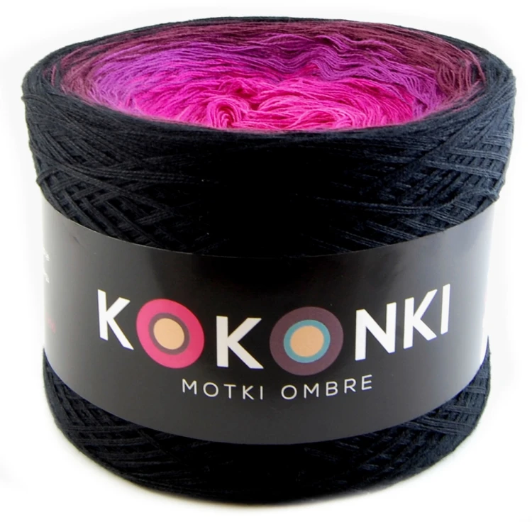 KOKONEK A318 Czerń/wino/jeżyna/piwonia/fuksja
