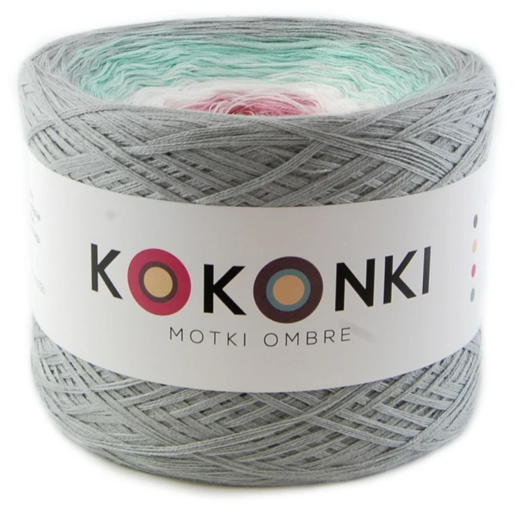 KOKONEK A806 Szary/mięta/biel/malinowy róż